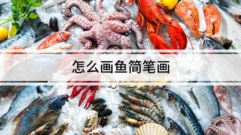 怎么画鱼简笔画(白纸上用线条画出鱼流线型的身体)