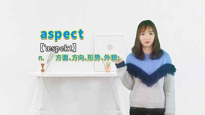 aspect的讲解(aspect是一个名词,意思是方面、层面、样子、外观、外表、)