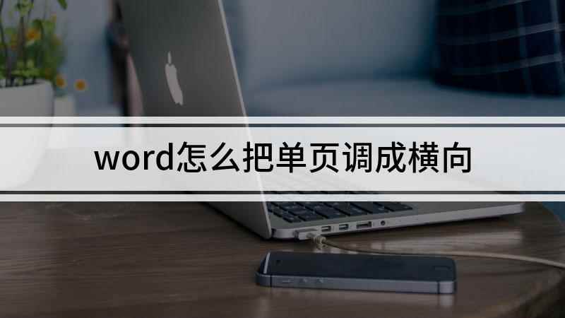 word怎么把单页调成横向(Surface Go 2视频演示机)