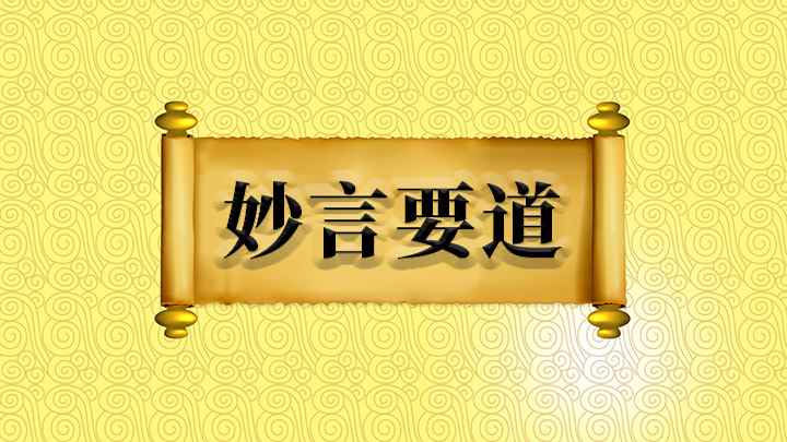 妙言要道什么意思(成语是【妙言要道】)
