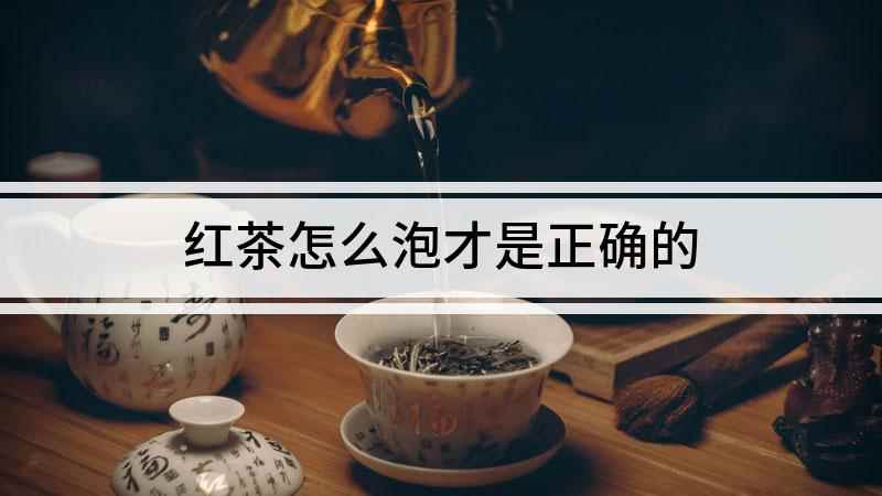 红茶怎么泡才是正确的(红茶的正确冲泡方法)