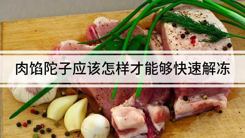 肉馅陀子应该怎样才能够快速解冻(肉馅陀子怎么快速解冻,最好的解冻方式)