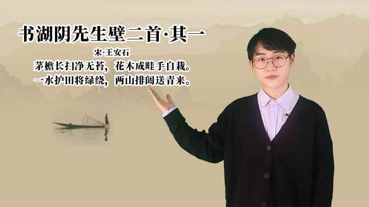 王安石《书湖阴先生壁二首·其一》讲解、赏析