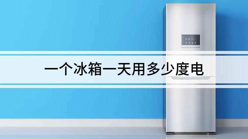 一个冰箱一天用多少度电(冰箱一天耗电量的问题,不能一概而论)