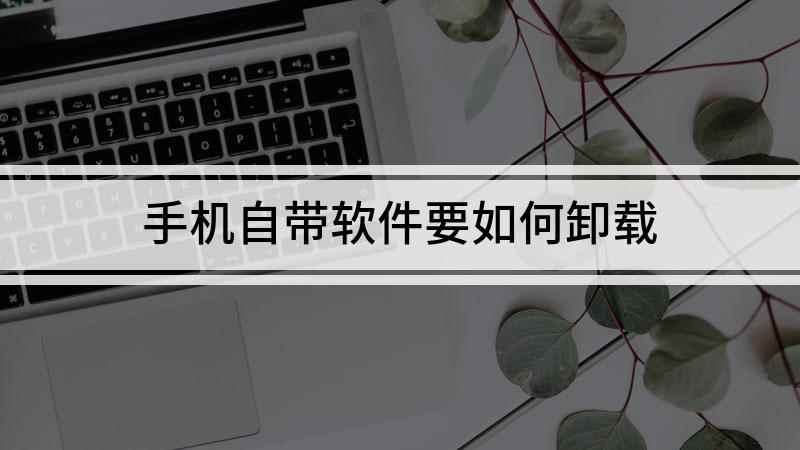 手机自带软件要如何卸载(手机上自带软件怎么卸载)