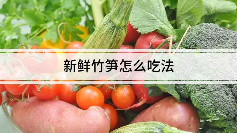 新鲜竹笋怎么吃法(鲜竹笋怎样处理才可以食用)