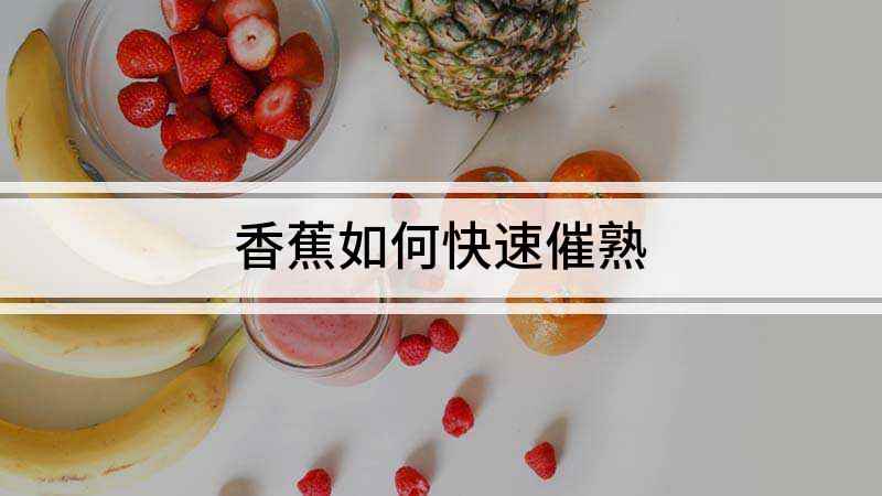 香蕉如何快速催熟(香蕉如何催熟苹果催熟法:用大塑料袋装有3个苹果和6根香蕉,)