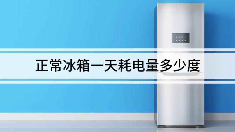 正常冰箱一天耗电量多少度(冰箱一天耗电量的问题,不能一概而论)