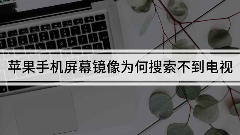 苹果手机屏幕镜像为何搜索不到电视(苹果手机屏幕镜像搜索不到电视的原因和解决方法)