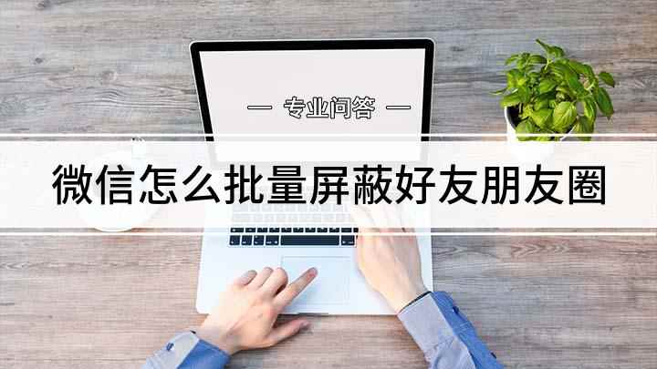 微信怎么批量屏蔽好友朋友圈(怎么屏蔽好友朋友圈)