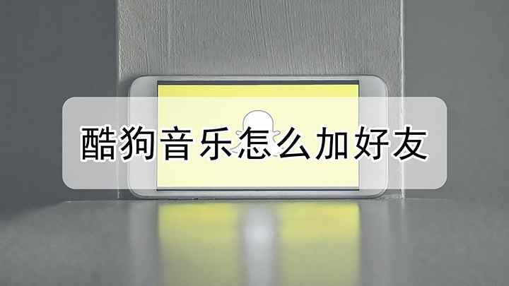 怎么在酷狗音乐上添加好友(iPhone12演示机)