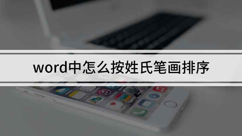 word中怎么按姓氏笔画排序(本视频演示机型:组装台式机,适用系统: Windows 10)