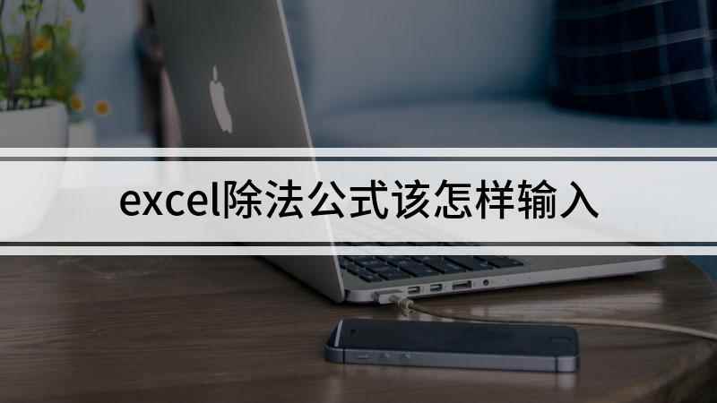 excel除法公式该怎样输入(excel中除法公式的输入方式)