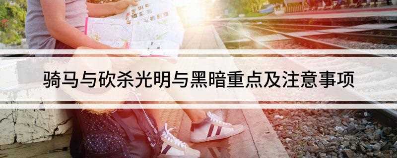 骑马与砍杀光明与黑暗重点及注意事项(水贼王90人玩虐200人(自己和npc把骑兵引开))