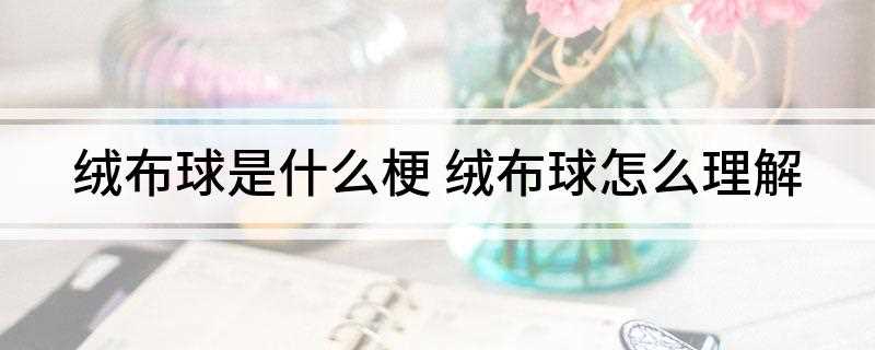 绒布球是是什么梗(绒布球是一个游戏汉化组的名字)