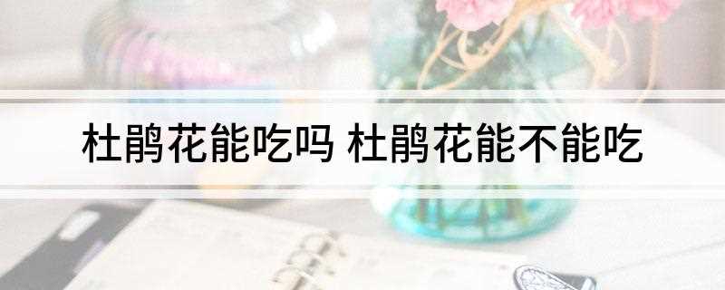 杜鹃花能吃吗(杜鹃花并不是完全不能食用,如果想食用的话可以挑选一些没有毒的)