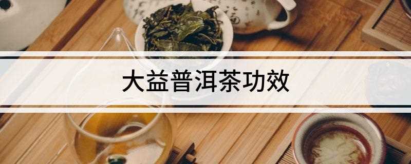 大益普洱茶功效(长期饮用普洱茶有治疗肥胖症的功用)