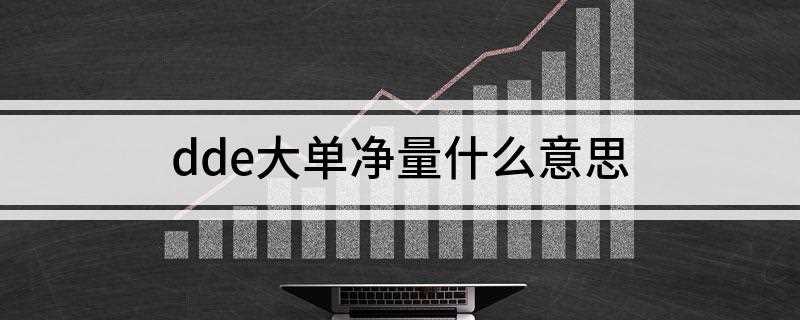 dde大单净量什么意思(DDE大单净量的意思)