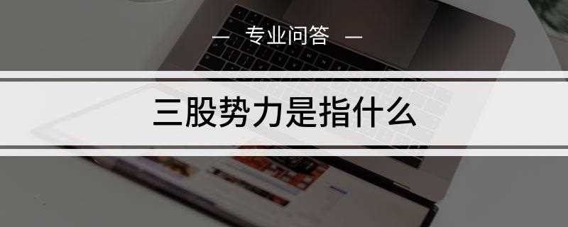 三股势力具体是指什么(国际上提起的三股势力到底是什么)