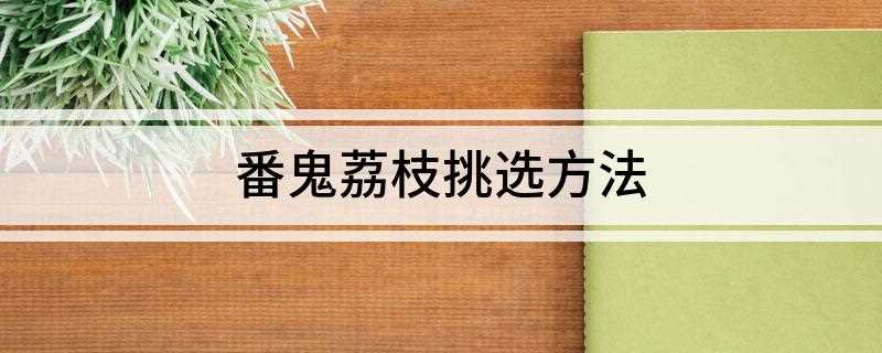 番鬼荔枝挑选方法