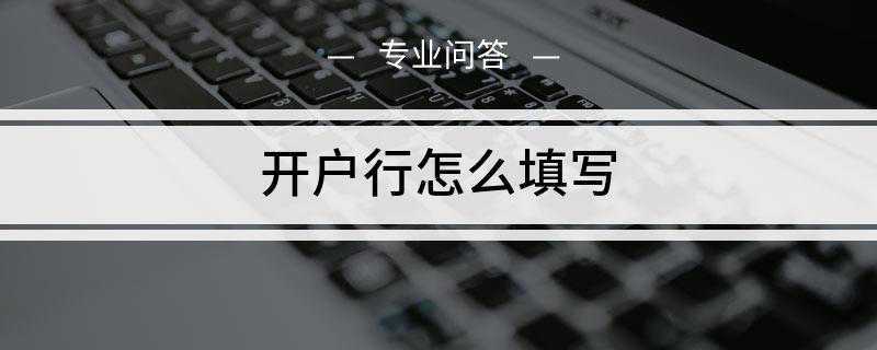 开户行怎么填写(开户行名称准确填写将有利于财务人员加快汇款处理速度)