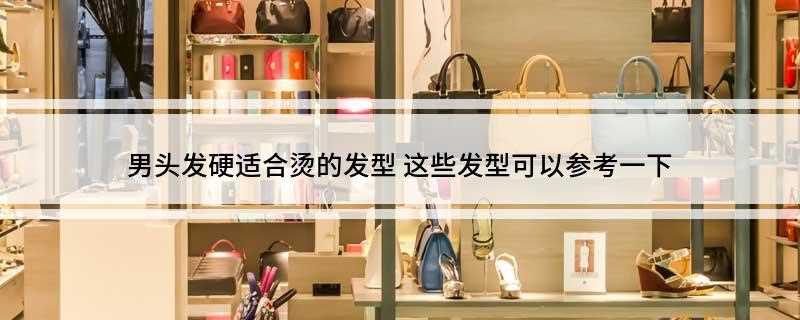 男头发硬适合烫的发型