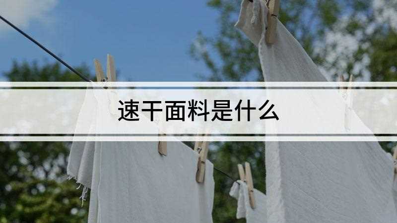 速干面料是什么(速干面料是什么速干衣面料一般为:化纤,合成织物纤维)