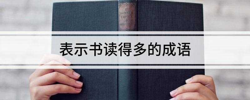 表示书读得多的成语(中国汉字语言词汇中一部分定型的词组或短句)