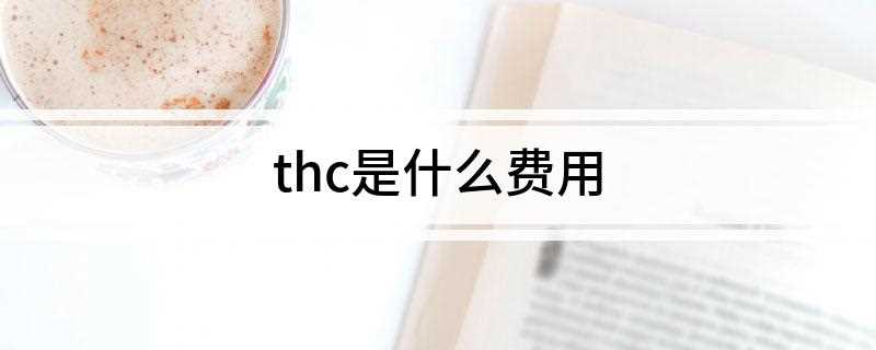 thc是什么费用(货柜码头装卸费用及其他有关处理货物的费用)
