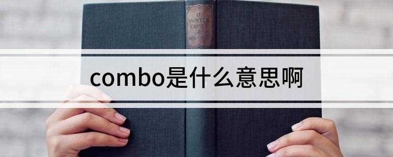 combo是什么意思啊(combo的意思:联合体)