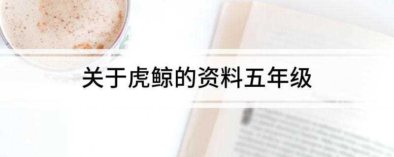 关于虎鲸的资料五年级(虎鲸的体色图样主要由黑与白)