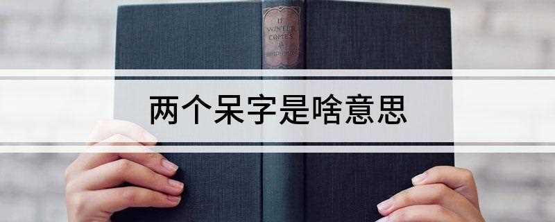 两个呆字是啥意思(关中方言音为m时,表述责备、轻蔑或者爱呢)