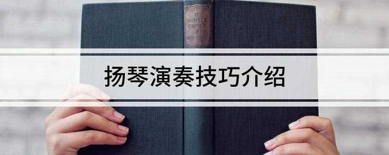 扬琴演奏技巧介绍(扬琴的基本配置和色彩技巧)