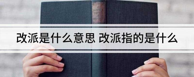 改派是什么意思