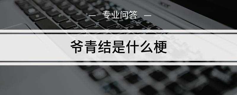 爷结青是是什么梗(“爷青结”是“爷的青春结束了”的简称)