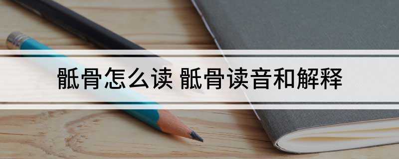 骶骨怎么读 骶骨读音和解释