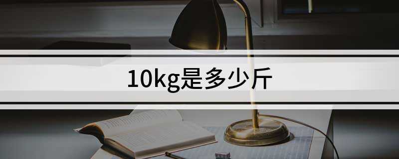 10kg是多少斤