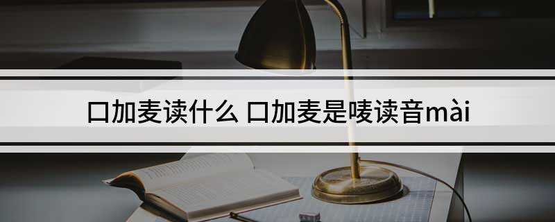 口加麦读什么(英语mark的译音用字)