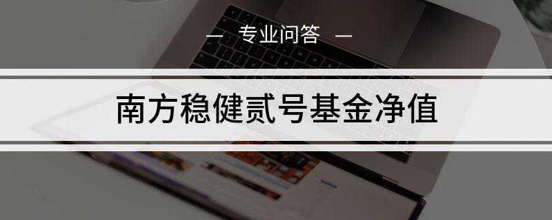 南方稳健贰号基金净值