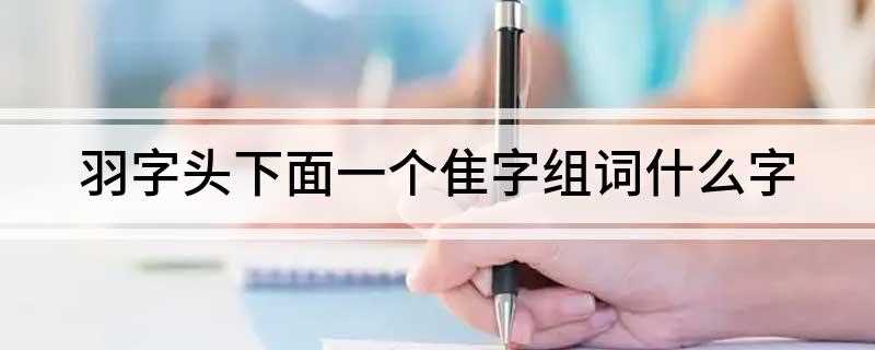 羽字头下面一个隹字组词什么字(羽字头下面一个字读“翟”)