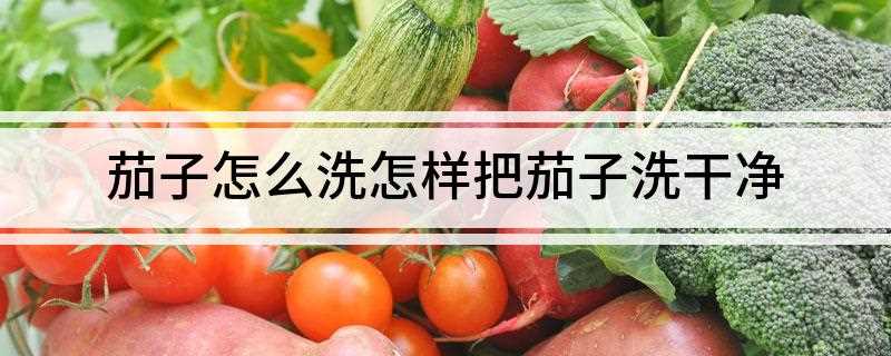 茄子怎么洗 怎样把茄子洗干净