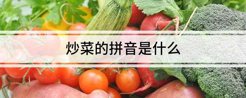 炒菜的拼音是什么