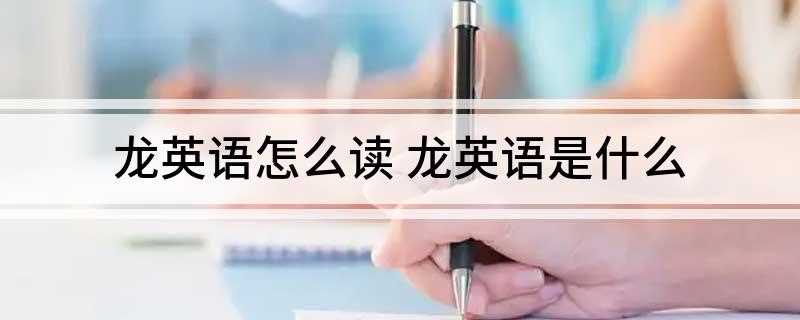 龙英语怎么读