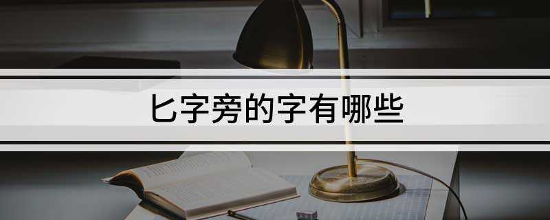 匕字旁的字有哪些