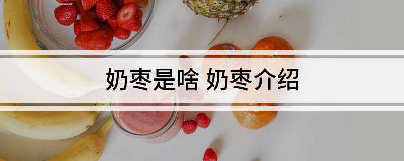 奶枣是啥 奶枣介绍(奶枣的做法)