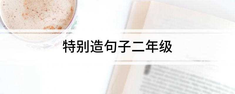 特别造句子二年级