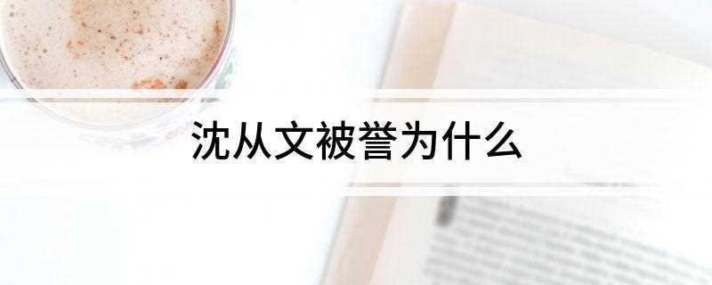 沈从文被誉为什么