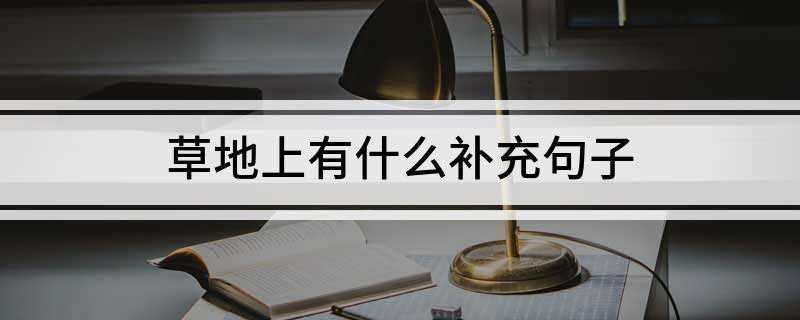 草地上有什么补充句子