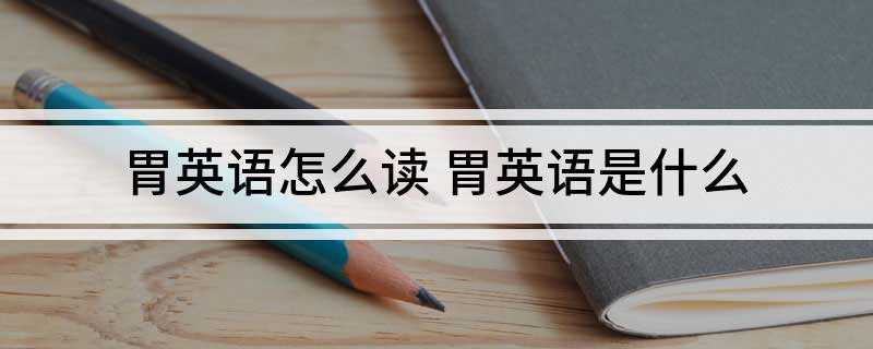 胃英语怎么读