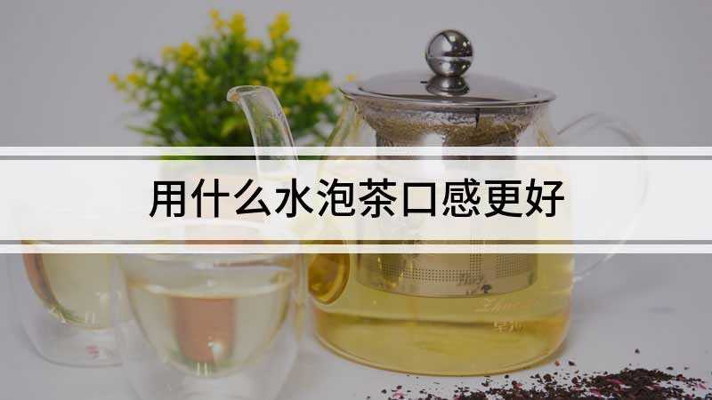 用什么水泡茶口感更好(泡茶用什么水更好)